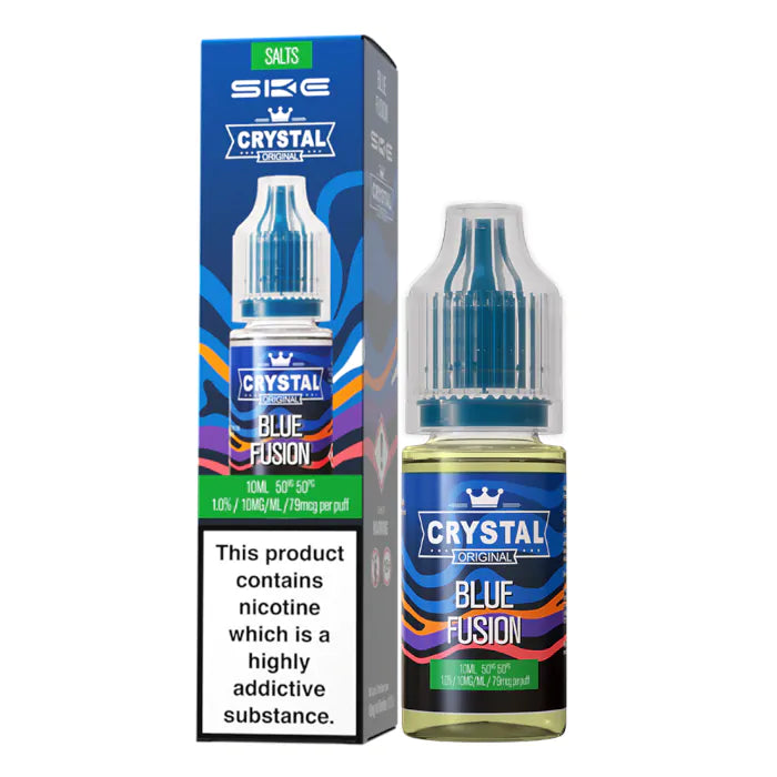Crystal Nic Salts - Blue Fusion - 10ml E-liquid