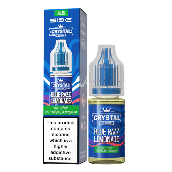 Crystal Nic Salts - Blue Razz Lemonade - 10ml E-liquid