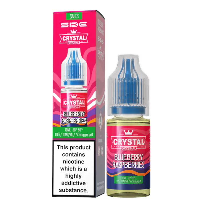 Crystal Nic Salts - Blueberry Raspberries - 10ml E-liquid