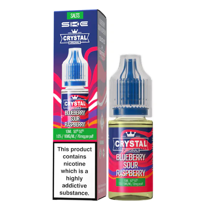 Crystal Nic Salts - Blueberry Sour Raspberry - 10ml E-liquid