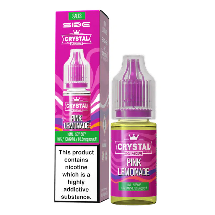 Crystal Nic Salts - Pink Lemonade - 10ml E-liquid