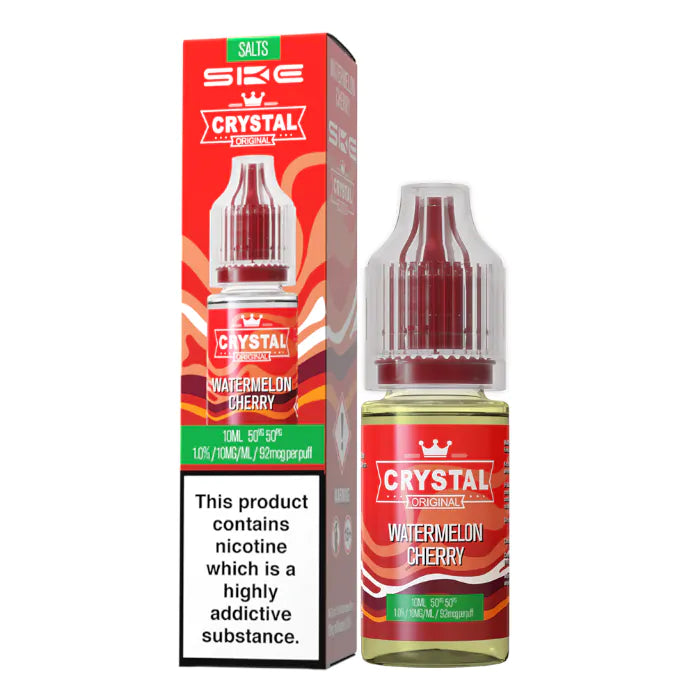 Crystal Nic Salts - Watermelon Cherry - 10ml E-liquid