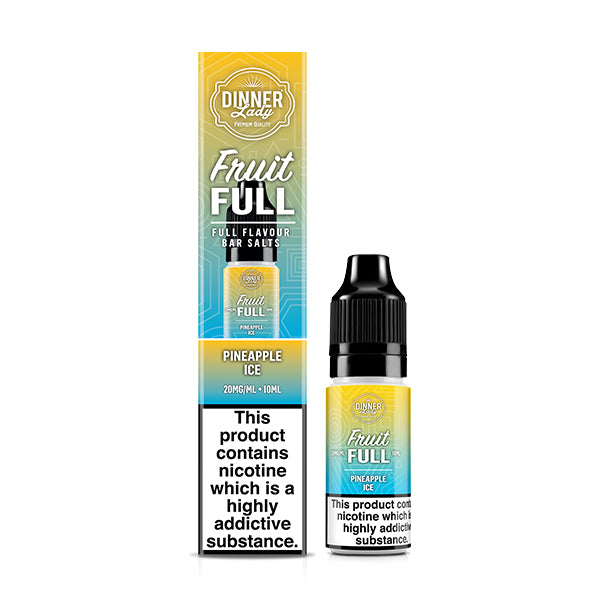 Dinner Lady Fruit Full Pineapple Ice 20mg 10ml Nic Salt, Vape Auraa UK