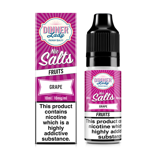 Dinner Lady Fruits Grape 10ml Nic Salt, Vapeauraa Uk