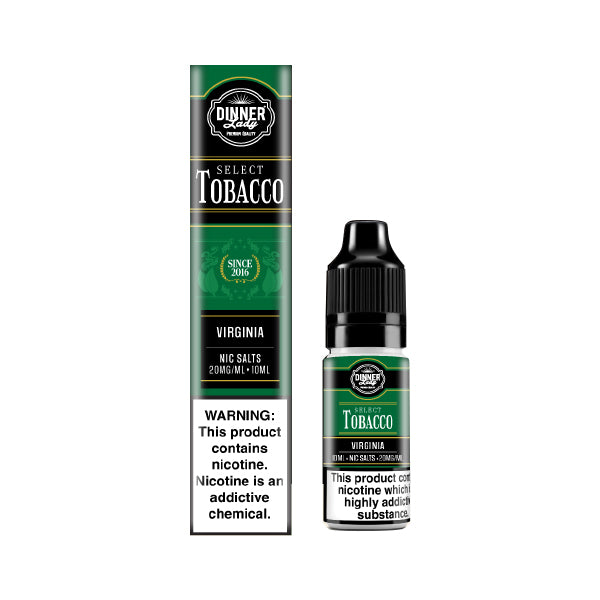 Dinner Lady Select Tobacco Virginia 20mg 10ml Nic Salt, Vape Auraa UK