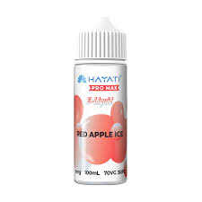 Hayati Pro Max 50/50 - Red Apple Ice 0mg 100ml Shortfill