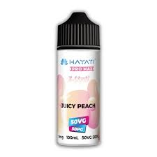 Hayati Pro Max 50/50 - Juicy Peach 0mg 100ml Shortfill