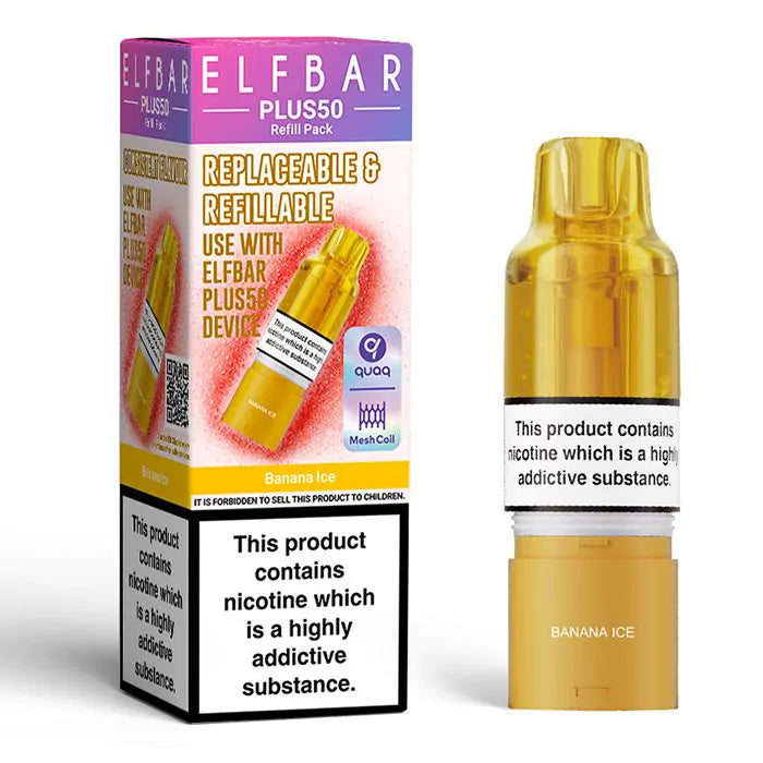 Elfbar Plus50 Prefilled Pods - 1PK-Banana Ice