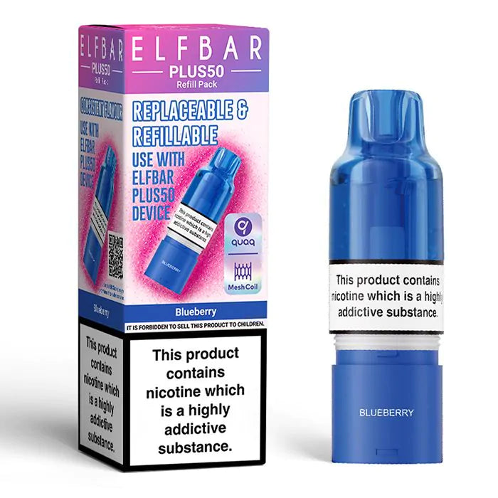 Elfbar Plus50 Prefilled Pods - 1PK-Blueberry