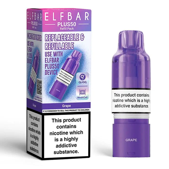 Elfbar Plus50 Prefilled Pods - 1PK-Grape