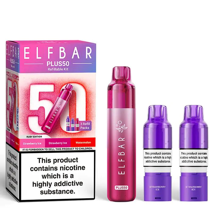 Elfbar Plus50 Prefilled Vape Kit-Ruby Edition