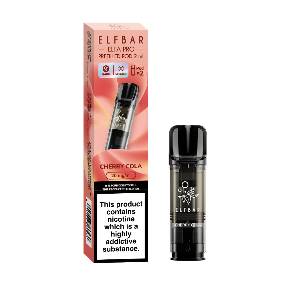 ELFA Pro Prefilled Pods 2packs, Cherry Cola Flavour, Vape Aura UK