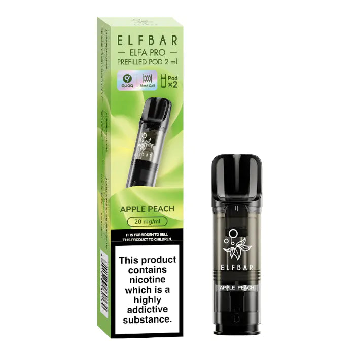 ELFBAR Elfa Pro Prefilled Pods - 20mg - 2PK-Apple Peach