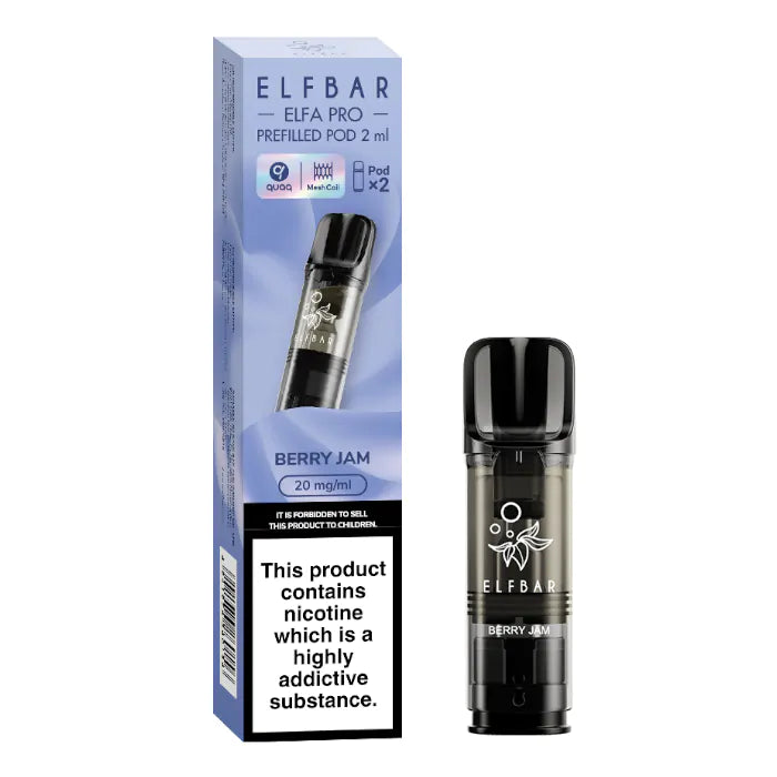 ELFBAR Elfa Pro Prefilled Pods - 20mg - 2PK-Blueberry Snoow