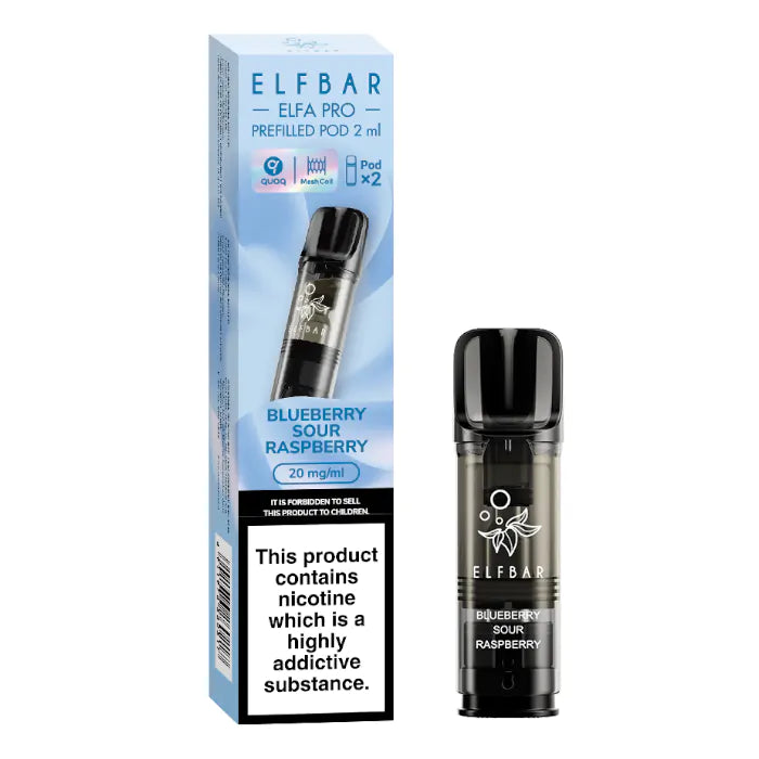 ELFBAR Elfa Pro Prefilled Pods - 20mg - 2PK-Blueberry Sour Raspberry