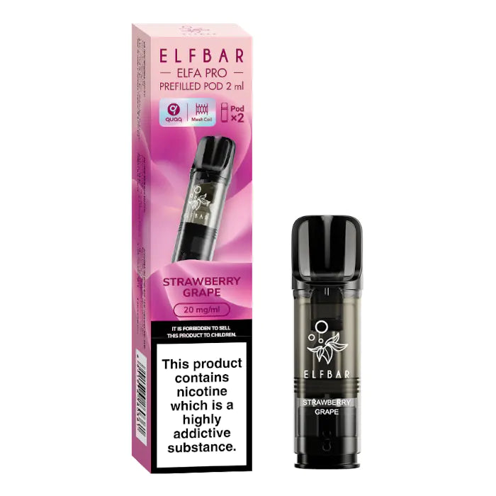 ELFBAR Elfa Pro Prefilled Pods - 20mg - 2PK-Strawberry Grape