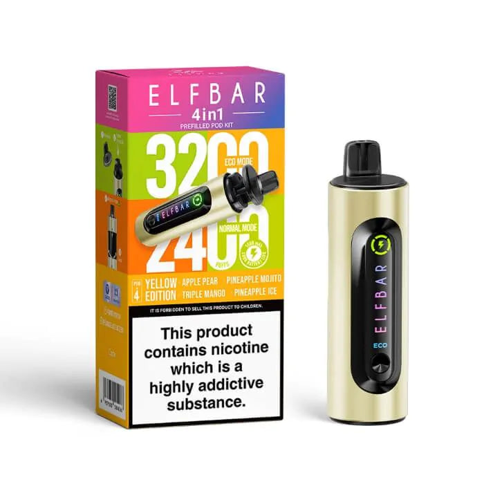 ELFBAR 4-in-1 Prefilled Kit-Yellow Edition