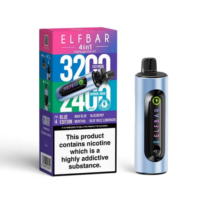 ELFBAR 4-in-1 Prefilled Kit-Blue Edition