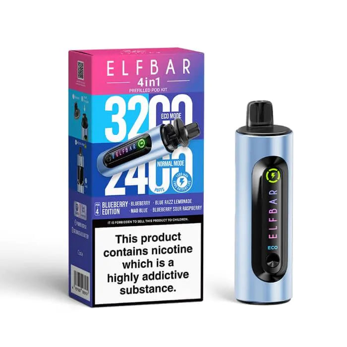 ELFBAR 4-in-1 Prefilled Kit-Blueberry Edition