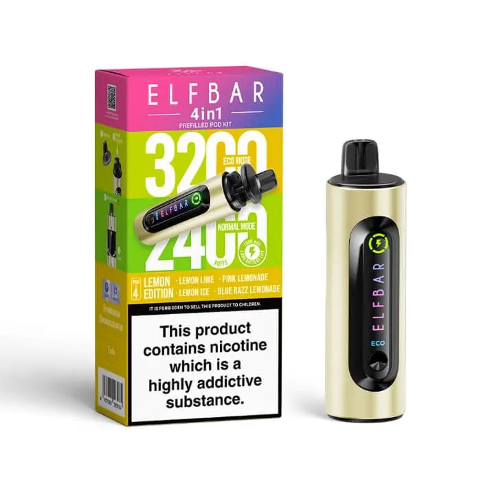 ELFBAR 4-in-1 Prefilled Kit-Lemon Edition
