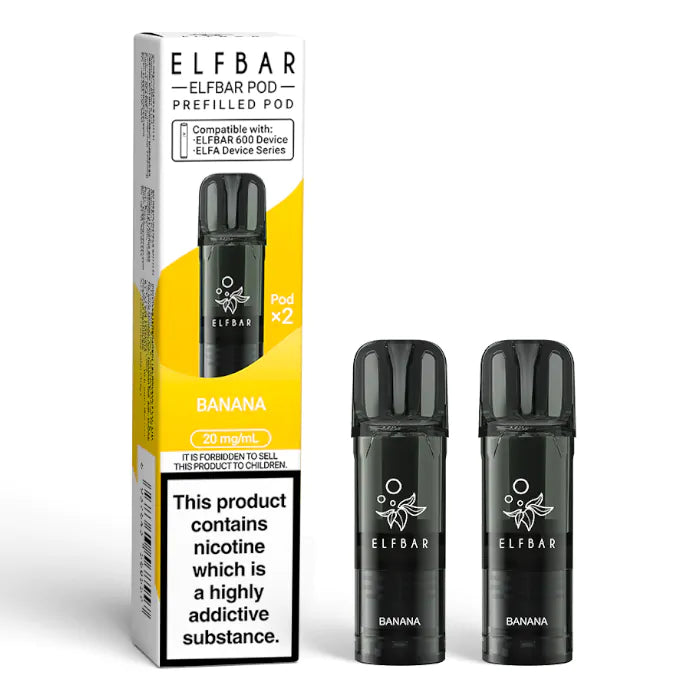 Elfbar 600 Prefilled Pods - 2PK-Banana