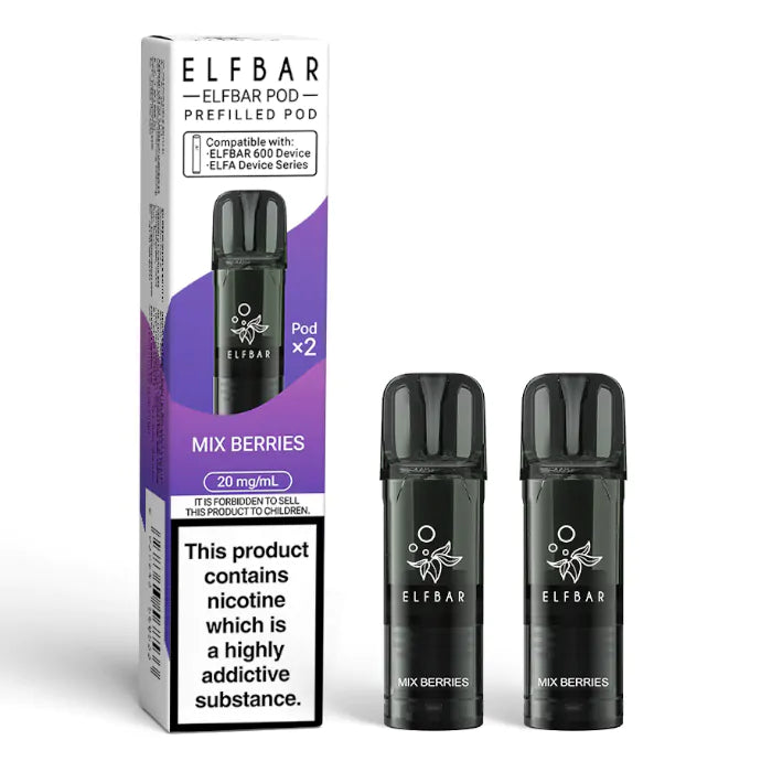 Elfbar 600 Prefilled Pods - 2PK-Mix Berries
