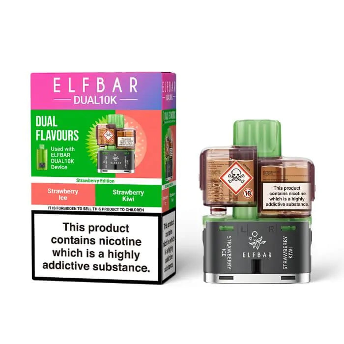 ELFBAR Dual 10K Prefilled Pods-Strawberry Edition
