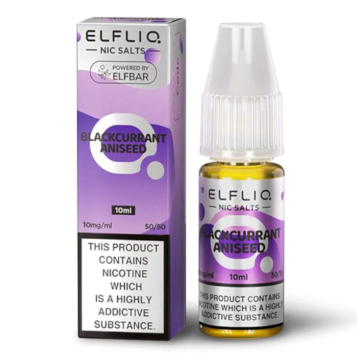 ELFBAR ElfLiq Blackcurrant Aniseed Nic Salts - 10ml