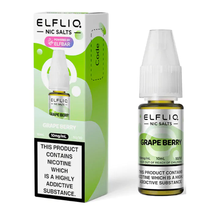 ELFBAR ElfLiq Nic Salts - Grape Berry - 10ml E-liquid