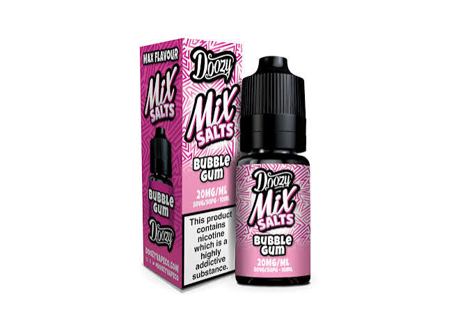 DOOZY VAPE MIX SALTS BUBBLEGUM 50/50 10ML E-LIQUID