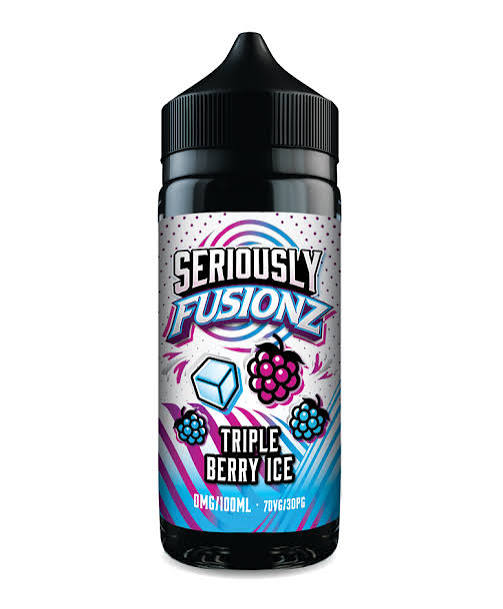 DOOZY VAPE SERIOUSLY FUSIONZ TRIPLE BERRY ICE 0MG 100ML SHORTFILL