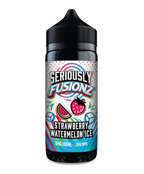 DOOZY VAPE SERIOUSLY FUSIONZ STRAWBERRY WATERMELON ICE 0MG 100ML SHORTFILL