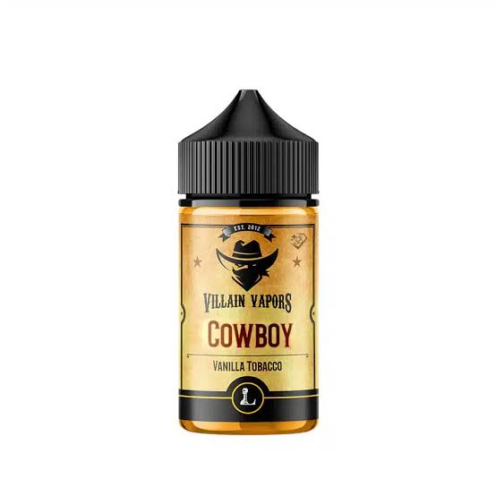 FIVE PAWNS - THE LEGACY COLLECTION VAPE VILLAIN VAPORS - COWBOY 0MG 100ML SHORTFILL