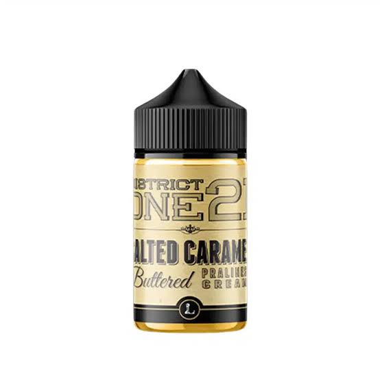FIVE PAWNS - THE LEGACY COLLECTION DISTRICT ONE21 - SALTED CARAMEL 0MG 100ML SHORTFILL