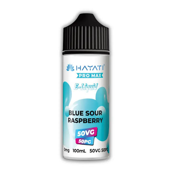 Hayati Pro Max 50/50 - Blue Sour Raspberry 0mg 100ml Shortfill