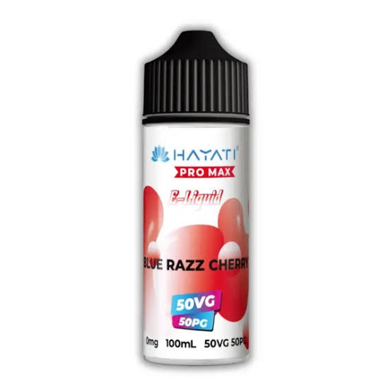 Hayati Pro Max 50/50 - Blue Razz Cherry 0mg 100ml Shortfill