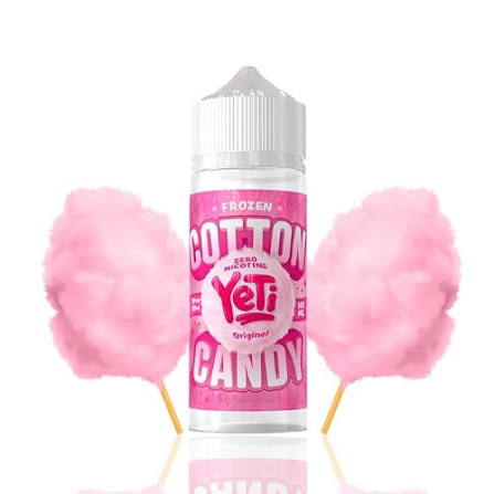 Yeti Cotton Candy Frozen Cherry Strawbs 0mg 100ml Shortfill