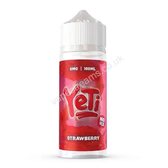 Yeti Defrosted - Strawberry No Ice 100ml 0mg Shortfill E-Liquid