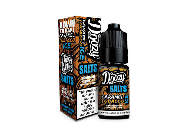 DOOZY VAPE SALTS CARAMEL TOBACCO ICE 50/50 10ML E-LIQUID