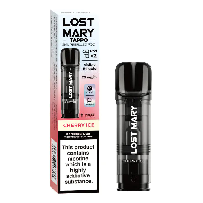 Lost Mary Tappo Prefilled Pods - Cherry Ice - 2PK