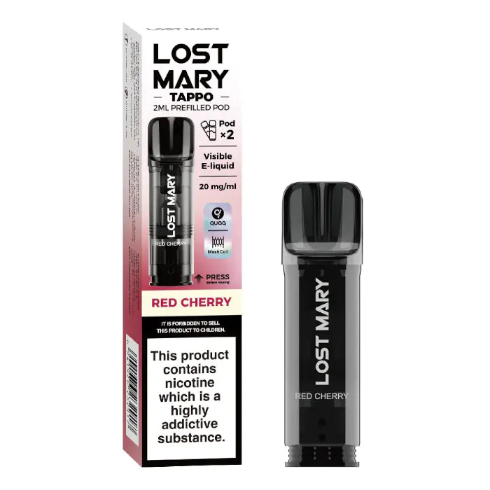 Lost Mary Tappo Prefilled Pods - Red Cherry - 2PK