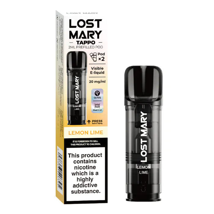 Lost Mary Tappo Prefilled Pods - Lemon Lime - 2PK
