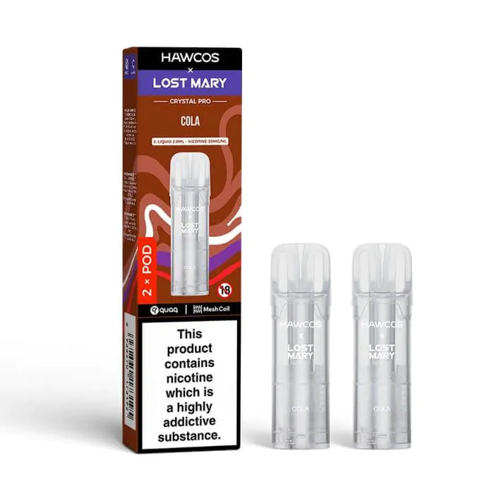 Hawcos x Lost Mary Crystal Pro Prefilled Pods - Cola - 2PK