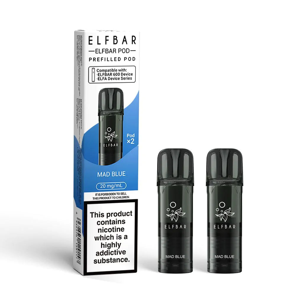 Elfbar 600 Prefilled Pods - 2PK-Mad Blue