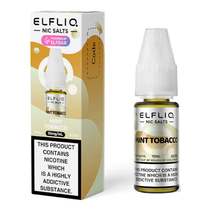 ELFBAR ElfLiq Nic Salts - Mint Tobacco - 10ml E-liquid