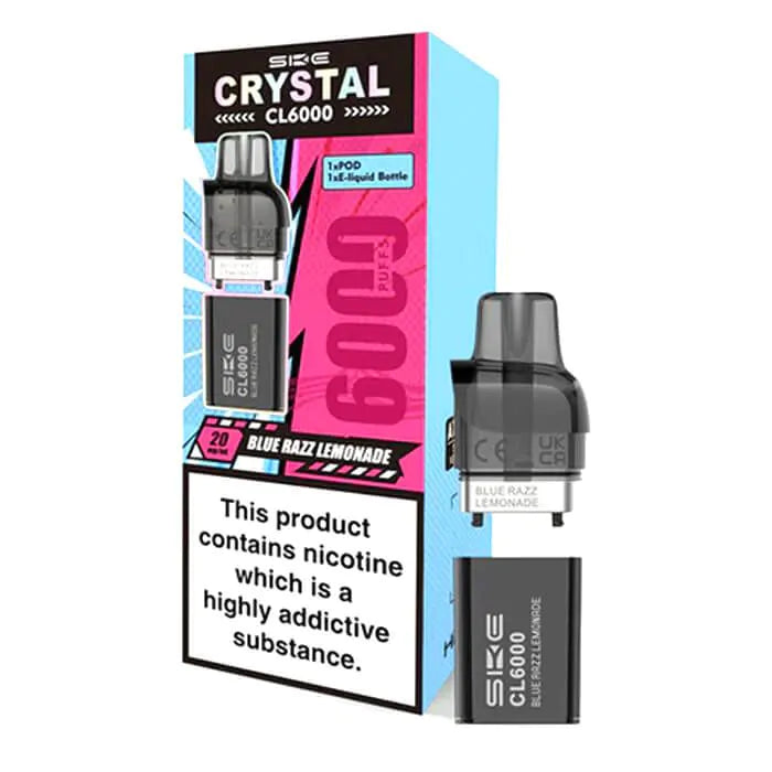 SKE Crystal CL6000 Prefilled Pod - Blue Razz Lemonade