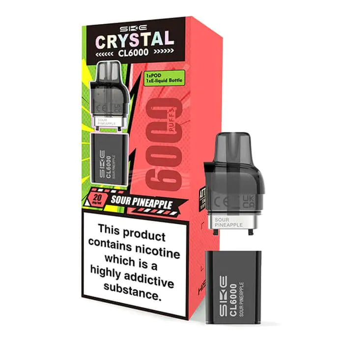 SKE Crystal CL6000 Prefilled Pod - Sour Pineapple