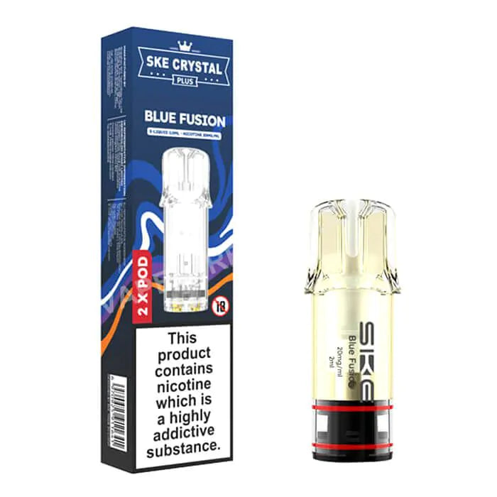 SKE Crystal PLUS Prefilled Pods - Blue Fusion - 2PK