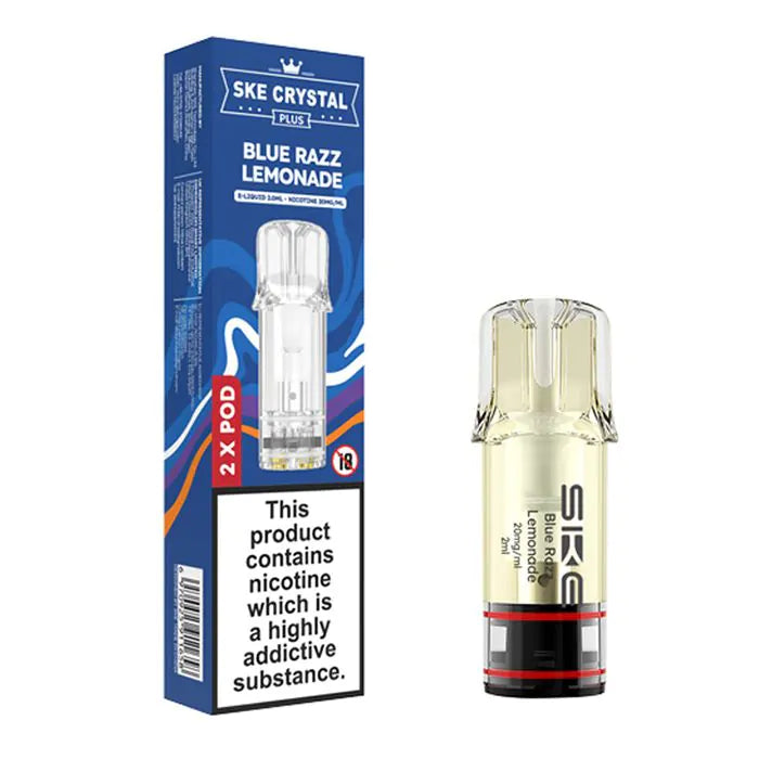 SKE Crystal PLUS Prefilled Pods - Blue Razz Lemonade - 2PK