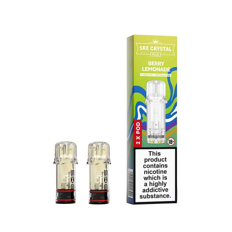 SKE Crystal PLUS Prefilled Pods - Berry Lemonade - 2PK